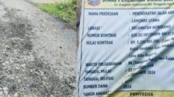 Belum Setahun, Sudah Ambrol: Warga Keluhkan Proyek Peningkatan Jalan di Konut